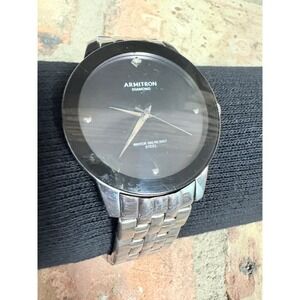 Armitron Silver and Black Men's Watch